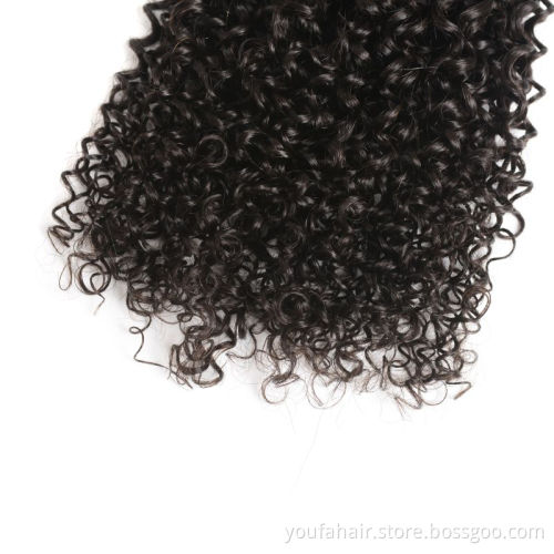 Wholesale Original 16Inch Afro Kinky Curly Malaysian Human Hair Extension Weavings Virgin Peruvian Jerry Curly Remy Hair Bundles